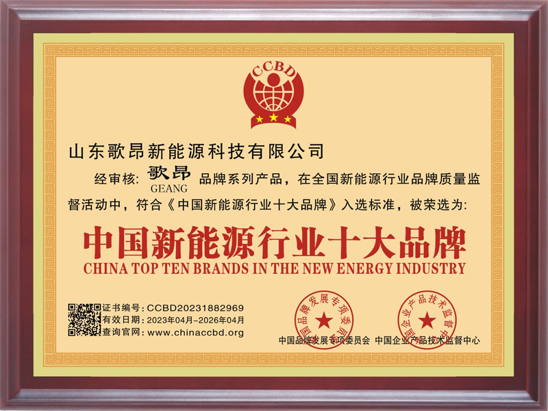  中国新能源行业十大品牌